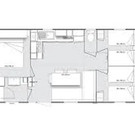 Mobil Home, Animaux Admis - 6 Pers. - Api-1-52-2612 Campingplatz Le Château-dʼOléron